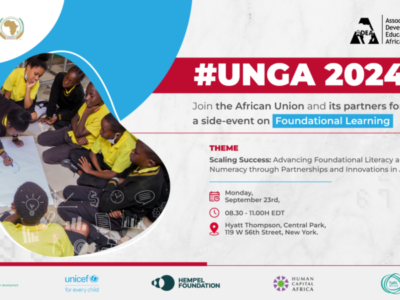 Scaling Success: Advancing Foundational Literacy and Numeracy through Partnerships and Innovation in Africa || A High-Level Side Event on the Margins of the 2024 United Nations General Assembly (UNGA)